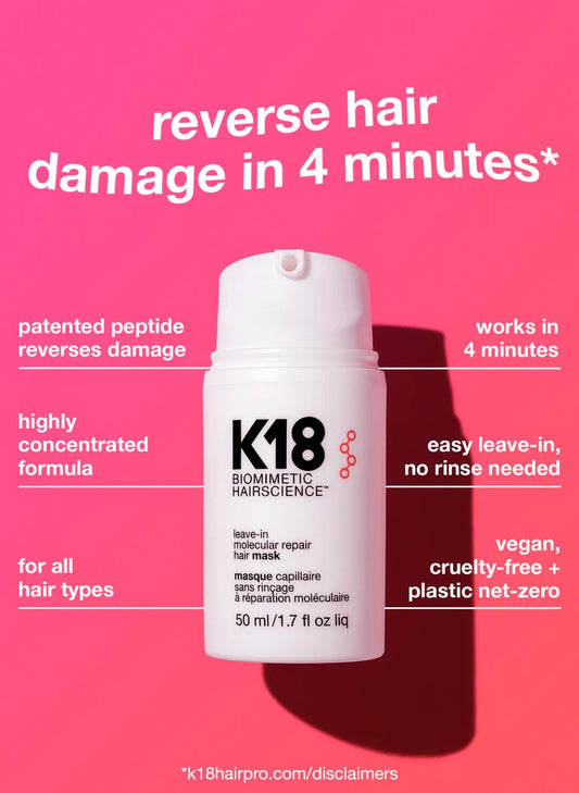 K18 full-size leave-in molecular repair hair mask